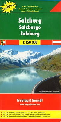 Salzburg, Austria  Road/Tourist Map by Freytag & Berndt (2003) (BRAND NEW)