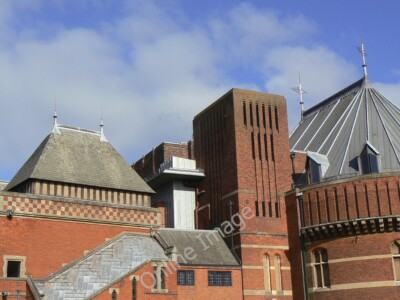 Photo 6x4 Contrast in styles Stratford-upon-Avon Roofscape of the Shakesp c2011