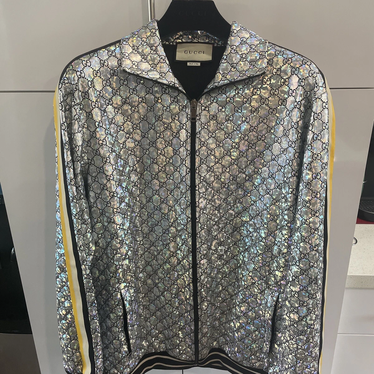 Silver clearance gucci jacket
