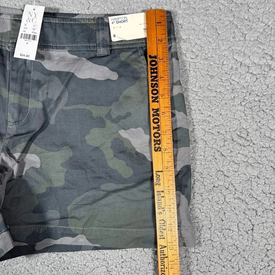 Pantalones Cortos New York Company Mujer 8 Camuflados Hampton 4" Bermudas Militares Soho Nuevos con Etiquetas Foto 4 de 4