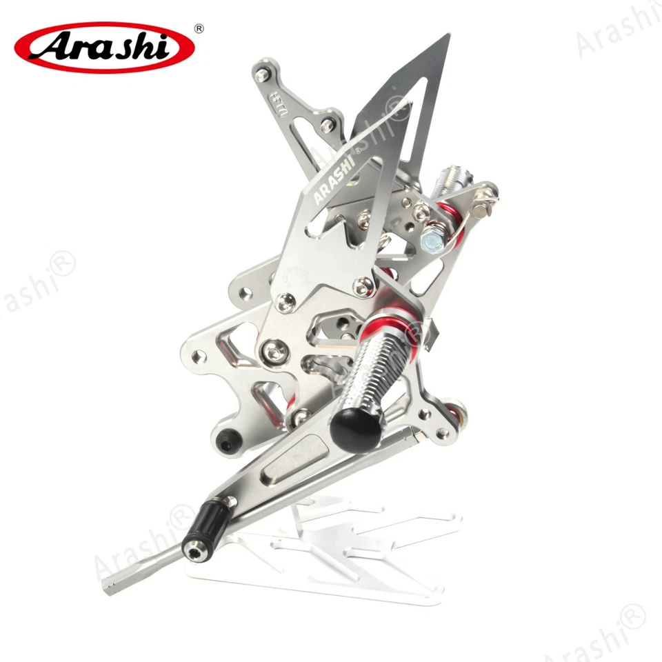 Arashi V2.0 Adjustable Rearsets Footrest for Suzuki GSXR1000 2007 2008 GRAY - Image 4 of 4