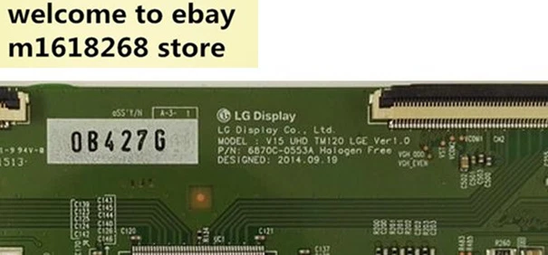 6870C-0553A LG Display T-con Board V15 UHD TM120 LGE Ver1.0 Philips Vizio SONY Foto 2 de 2