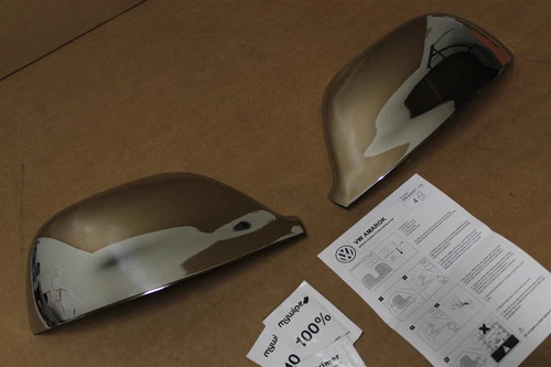 VW Transporter T5 2010-15 Stick on Chrome Effect Mirror Covers ZGB2H0071112 New