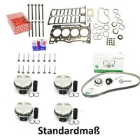 Kolbenset Std. + Zahnriemen + Ventile FüR VW 1.4 TSI CZD CHP 04E107065GM Golf7