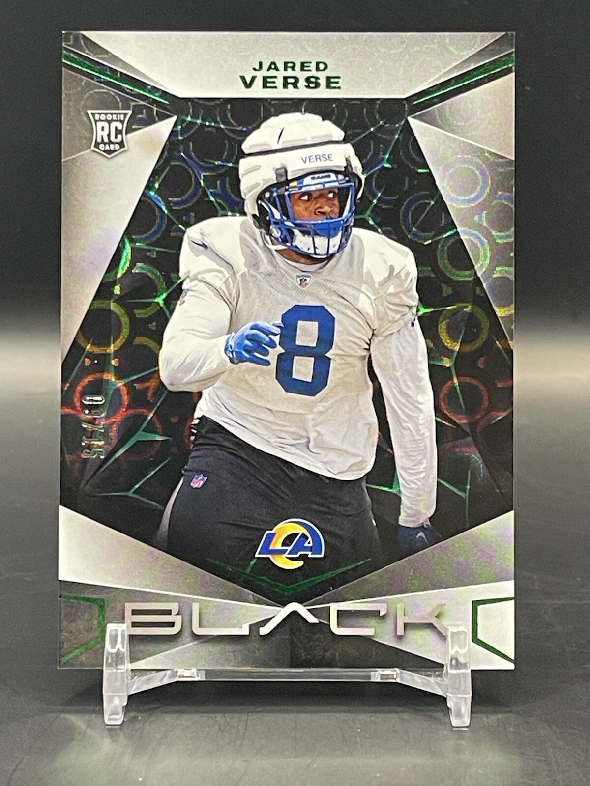 2024 Panini Black Jared Verse Los Angeles Rams Emerald /15 #141 RC