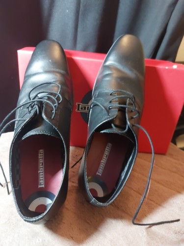 Men's Lambretta Ben Lace up Leather Upper Derby Shoes in Black Size:UK 9, EUR 43 - Picture 14 of 20