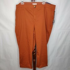 NWT Ava  Viv woman's 20WR ankle jeans rust color zip stretch high-rise pockets