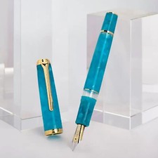 Hongdian N1S Acrylic Retro Fountain Pen Piston 0.5mmEF Nib Calligraphy Exquisite