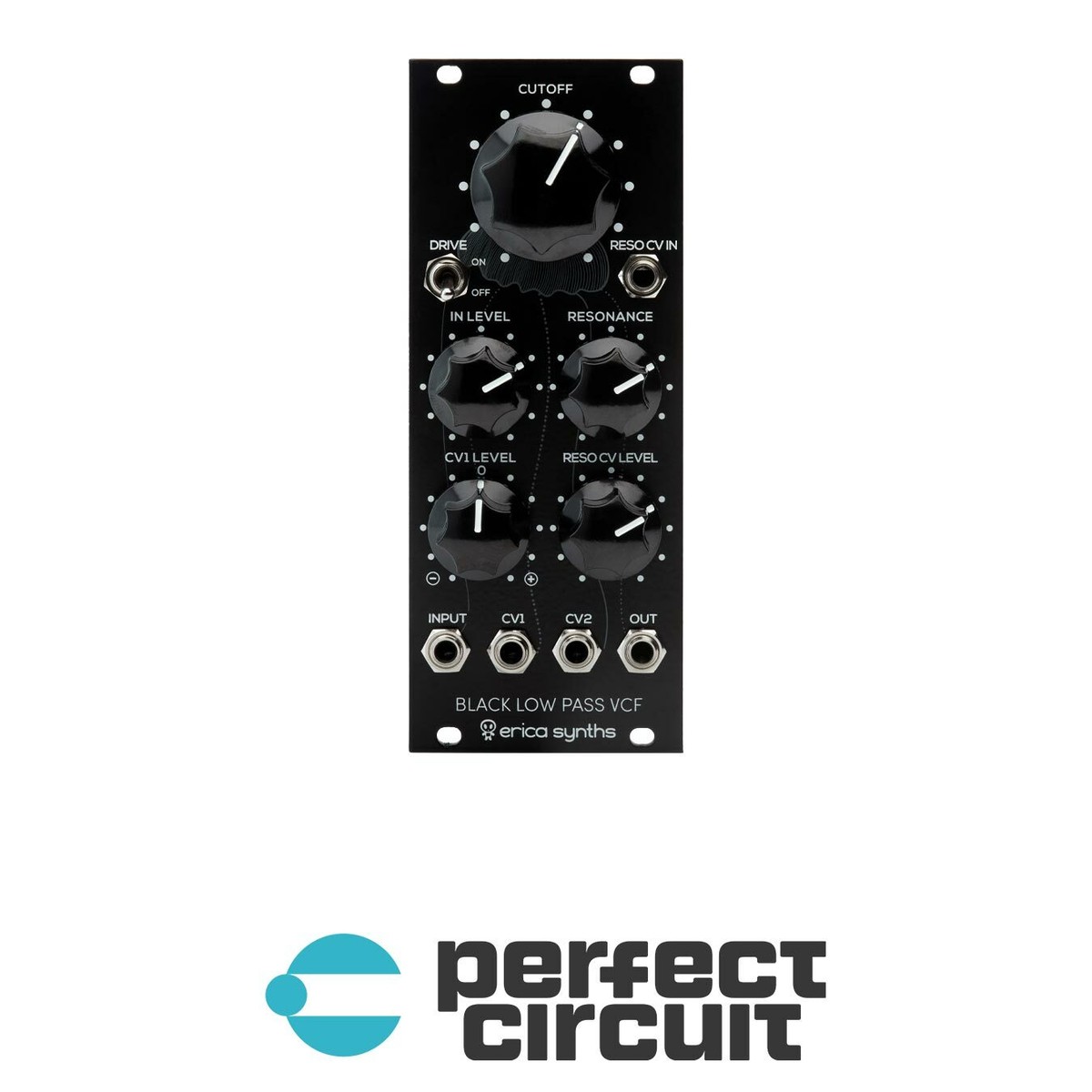 Black Dj Vcf Eurorack Module 1 Erica Synths Black DJ VCF Eurorack