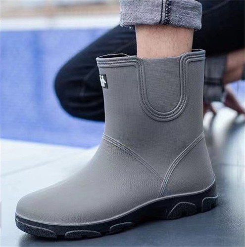 Men's Versatile Ankle Short Rain Boots 