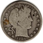 1904 Barber Half grades in GOOD+ condition ~ PLEASE SEE THE SCAN  stk y56