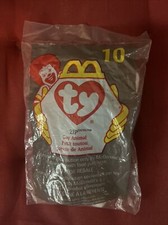 McDonalds Ty Teenie Beanie Baby Zip The Black Cat-Error- 1993 Tag /1998 Package