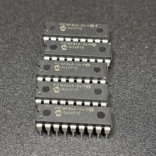 Lot 5 Microchip Technology PIC16F84A-04/P 8-bit Controller 18-pin IC Chip @CPUCC