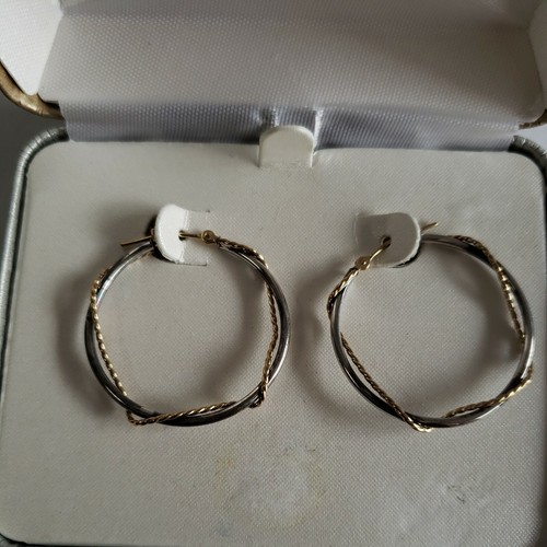 10 K And Sterling Earrings Brand New In Box - Picture 4 of 11