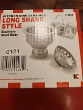 Keeney Manufacturing 1432SS Duo Kitchen Sink Strainer Long Shank Style