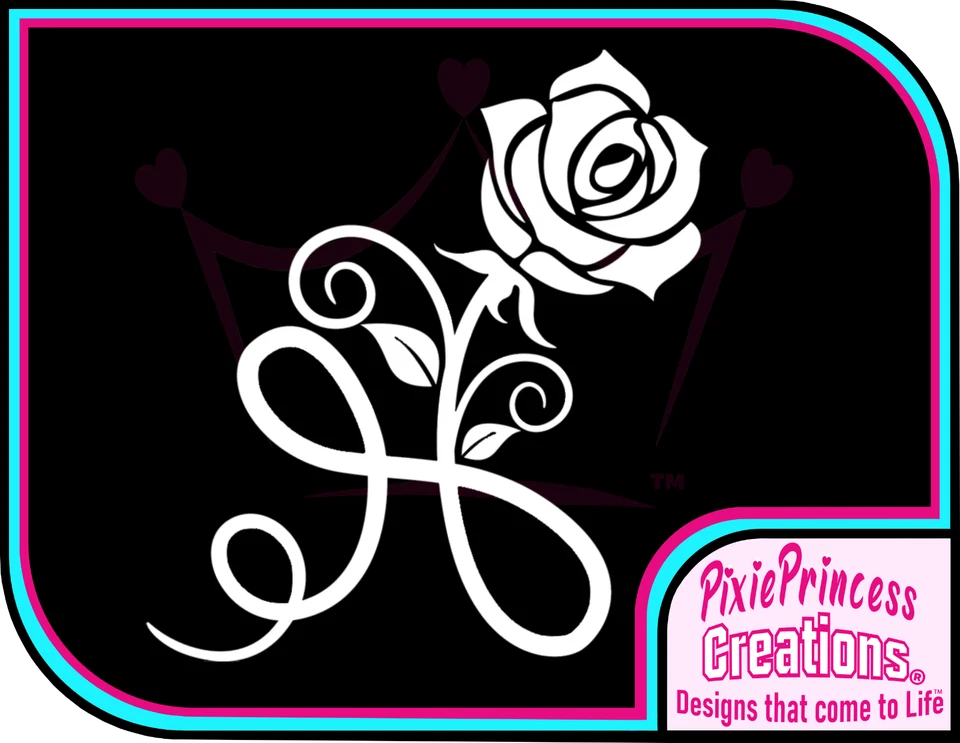 Blumen D Rose Schön Vinyl Aufkleber Auto Plakat Wandkunst Fenster Shabby Chic - Bild 1 von 4