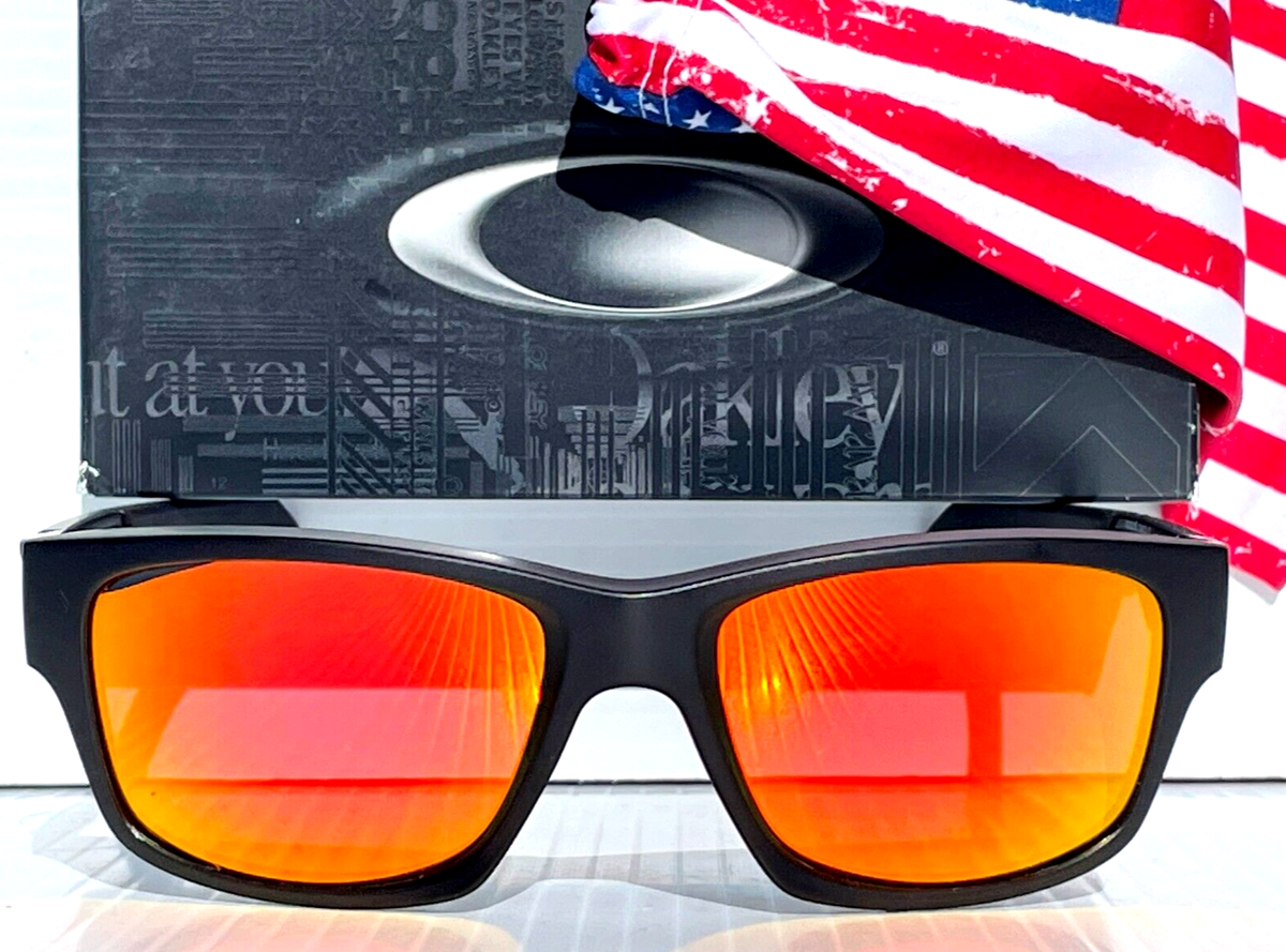 Oakley SI Jupiter Squared USA Flag Mt Black POLARIZED Galaxy Ruby