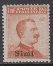 Italy Egeo Simi - Sassone n. 9 cv 390$ MNH**  with Certificate  no watermark
