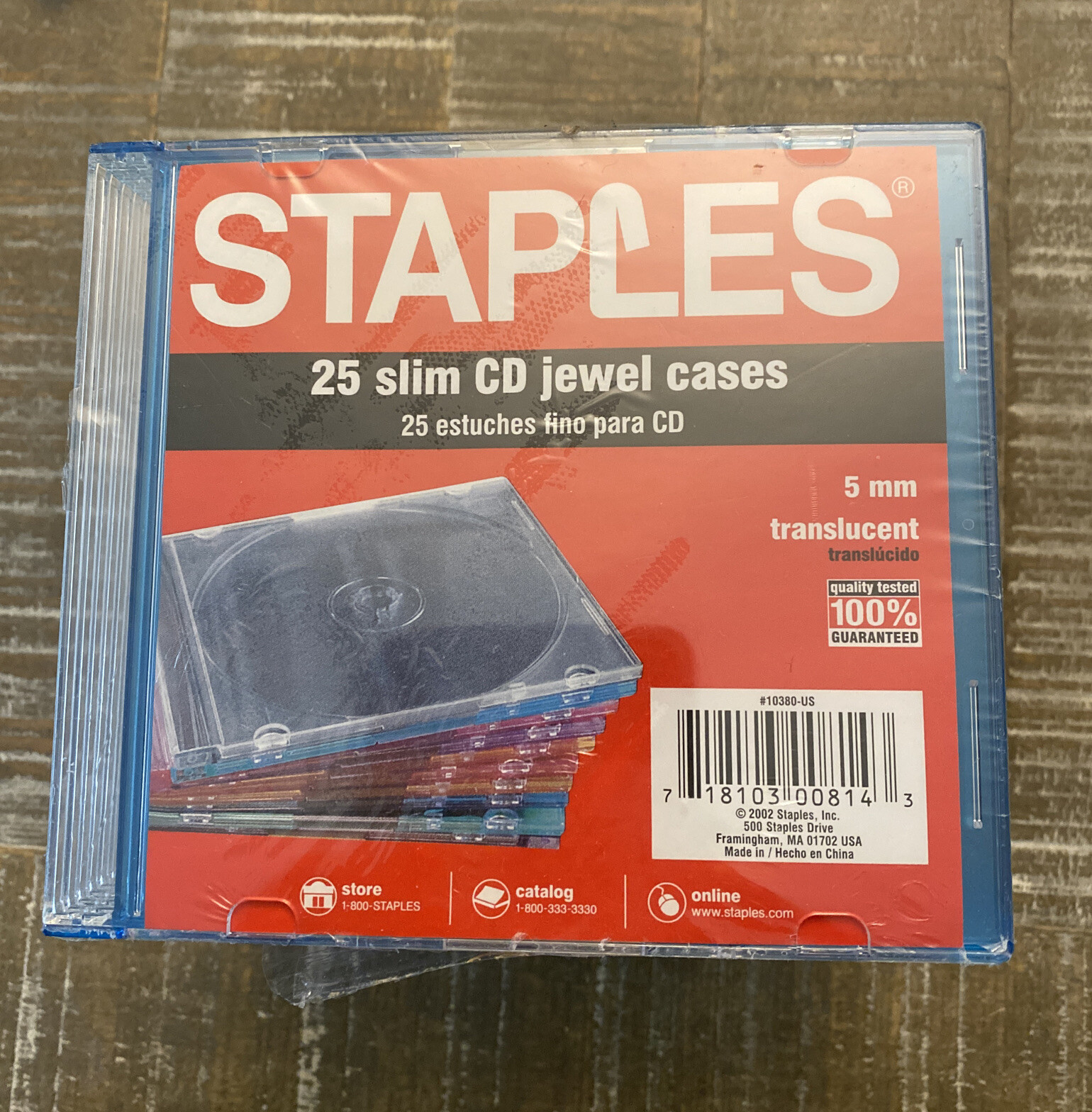 25 STAPLES NEW SEALED CD/DVD Universal Slim Jewel Cases 5 Assorted Colors 5 mm 718103008143 eBay
