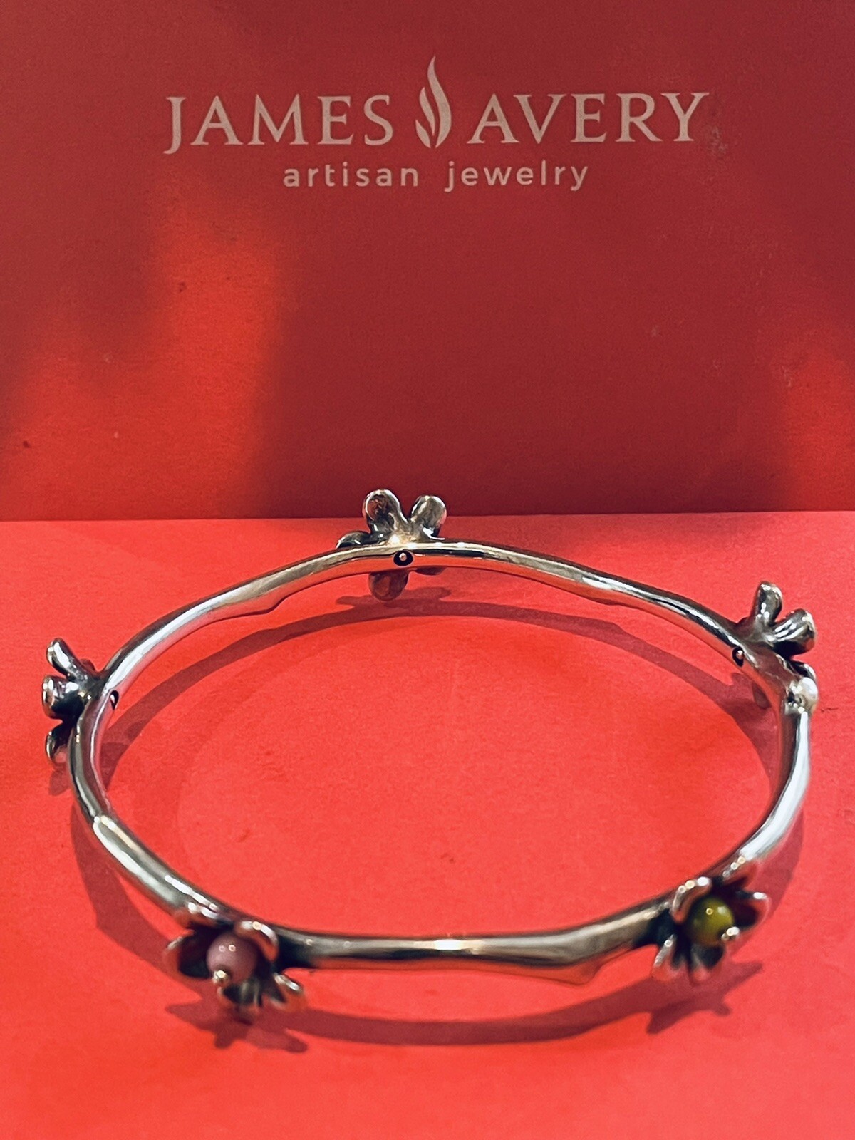 James Avery Retired Spring Blossom Bracelet Gem