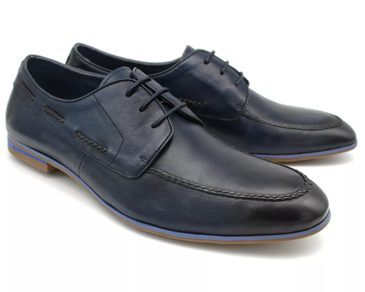 Navy blue casual shoes discount