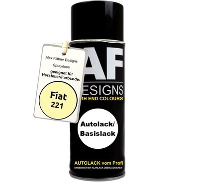 Für Fiat 221 Giallo Primula Spraydose Basislack Sprühdose 400ml