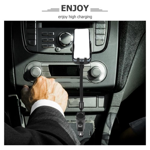 3-6.5 Inch Car Phone Holder with Dual USB Charger and Sturdy Build - Picture 5 of 12
