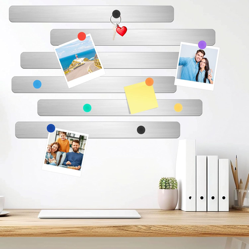 Magnetleiste Selbstklebend, 6 Stück Magnettafel Memotafel, Magnetleisten Magnetw - Bild 12 von 12