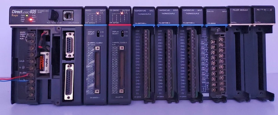 Direct Logic Koyo D450DC-1 CPU Module 24VDC - Image 2 of 4