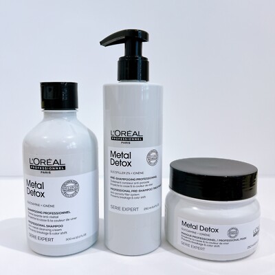 Loreal Metal Detox Bundle - Shampoo, Maske & Pre-Shampoo | UVP 91,50 £
