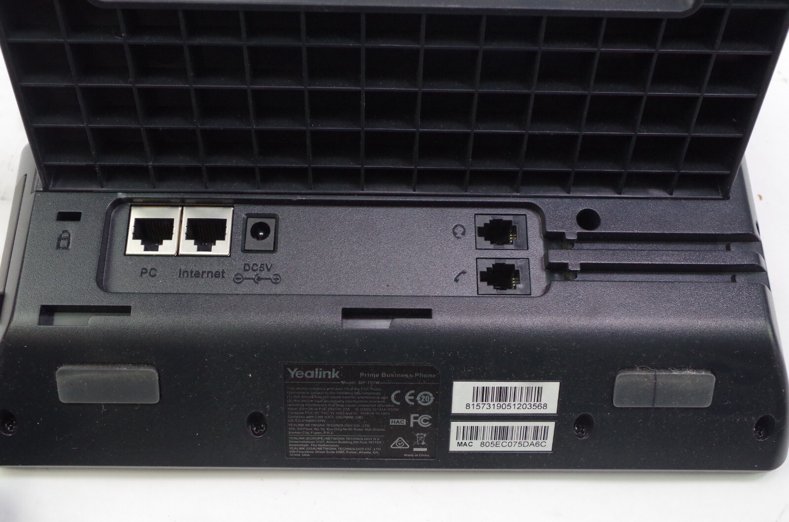 Lot of 4 Yealink SIPSIPT57W Prime Business Phones W/Handsets NO POWER CORDS eBay