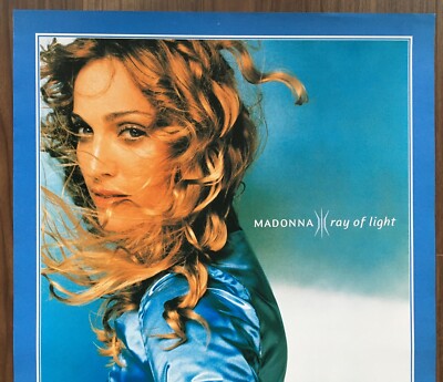 $0 ship! Madonna JAPAN PROMO POSTER Ray Of Light release MORE