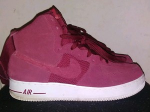 maroon air force 1 high top