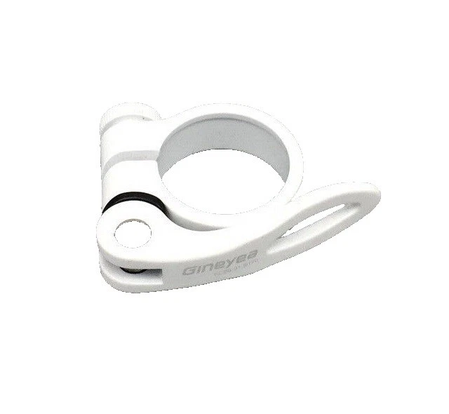 White Bicycle Seatpost Clamps