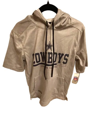 NFL Dallas Cowboys Combine Training Men's Short Sleeve Hoodie in Grey (S, M, L X