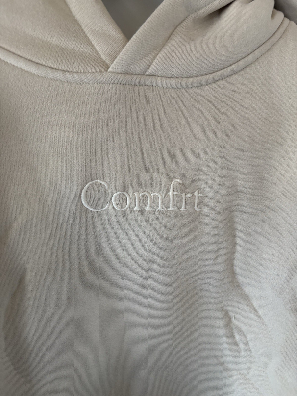 COMFRT Bone beige cream Utility Hoodie, Size XXXL