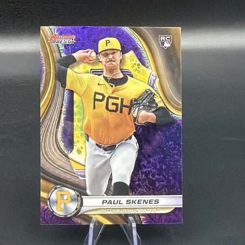 2024 Bowman's Best Paul Skenes Rookie Purple Mojo Refractor /250 #53 – Pirates