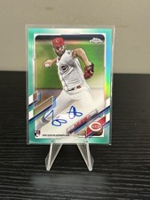 2021 Topps Chrome #RA-TA Tejay Antone Rookie Autographs Aqua Refractor #/199