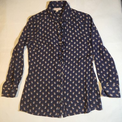 RARE TV Film Worn Brooks Brothers Ruffle Blouse Womens 4 Sony Costumes Tag
