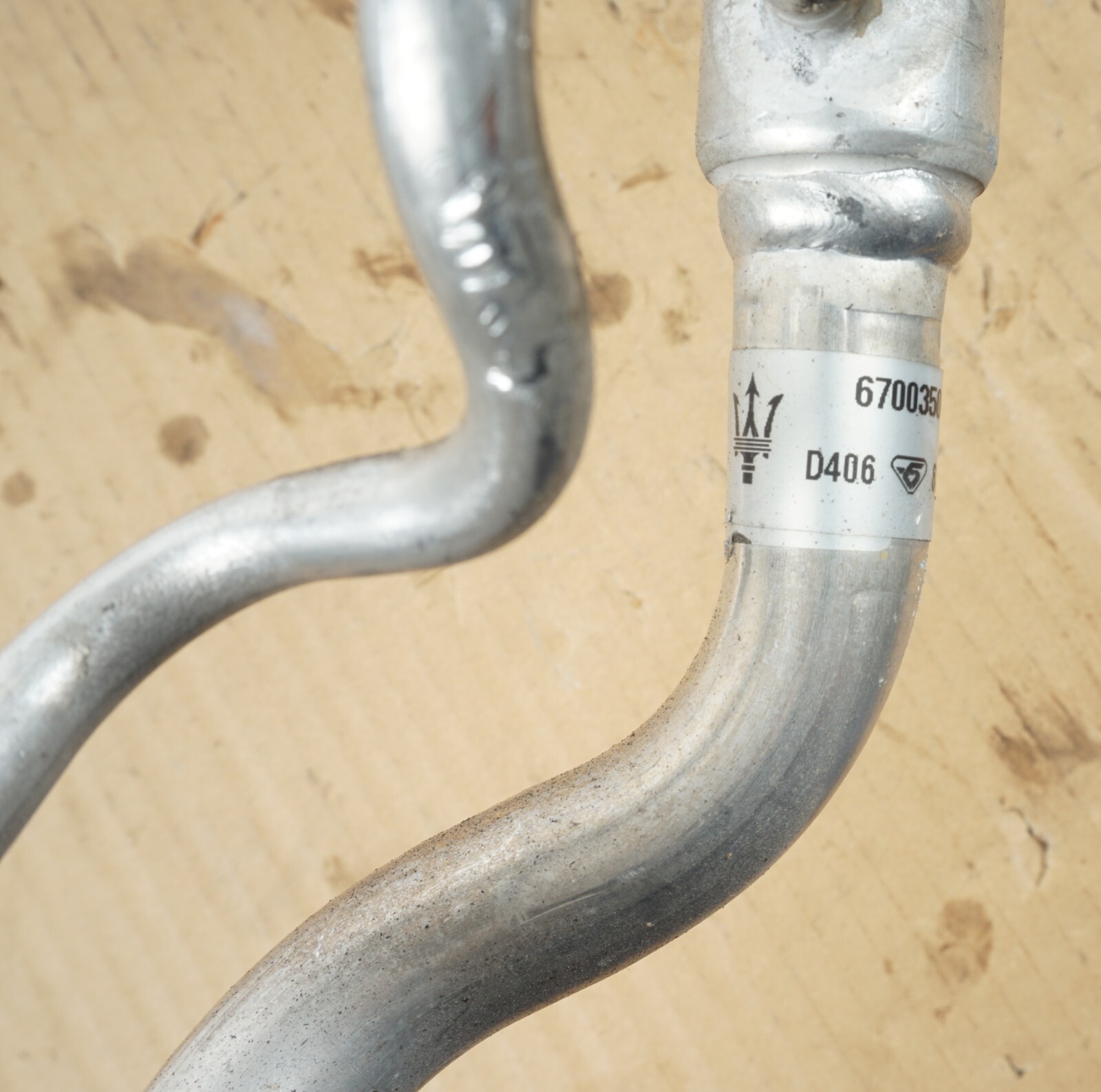 14-17 MASERATI QUATTROPORTE AC LINE LOW PRESSURE HOSE PIPE OEM