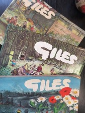 Giles Cartoon Books, Set Of 3 (24th, 25th, 27th) 1970, 1971, 1973