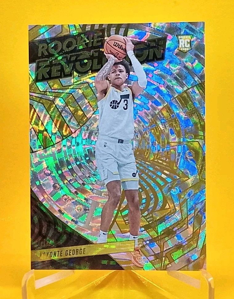 2023-24 Revolution Rookie Revolution Keyonte George #8 Fractal (RC) Jazz