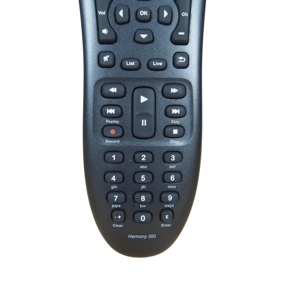 Logitech Harmony 300 Universal Remote Control N-10004 TV DVD Cable Sat VCR Aux - Image 3 of 4