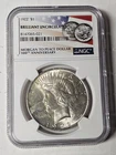 1922 Silver Peace Dollar BU In NGC Slab 100th Anniversary Series.