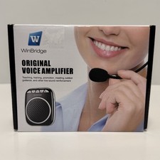 WinBridge Original 5W Voice Amplifier Headset Black Model WB001 5W 1050mAh 90Hz