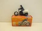 LESNEY MATCHBOX SUPERFAST NO33 POLICE MOTORBIKE EXCELLENT BOXED (L665)