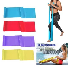 4PCS 6FT Resistance Band Set, Elastic Fitness Resistance Bands, Yoga Trainer NEW
