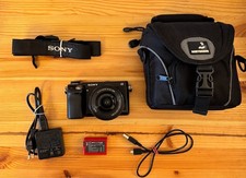 Sony Alpha NEX-6L 16.1MP Digitalkamera - Schw...