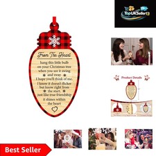 2025 Elegant Friendship Christmas Ornament - Heart Keepsake for Best Friends