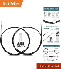 1 Pair Bike Brake Cable Set - Front Rear, Universal Fit for All Bikes